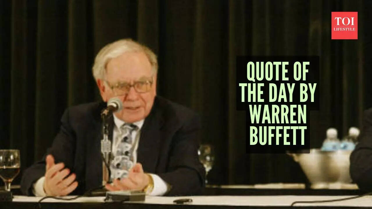 Quote of the day by Warren Buffett: "One can best prepare themselves ...