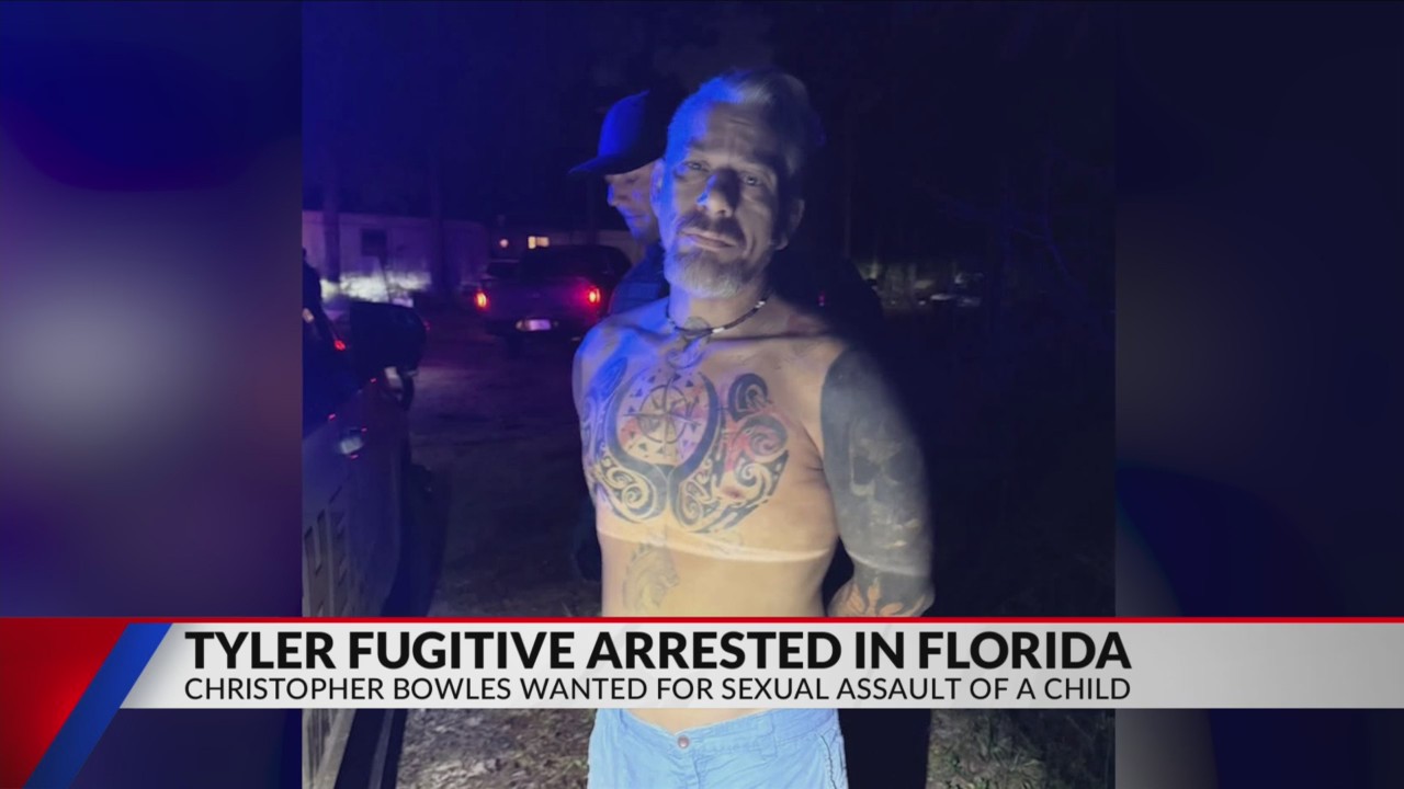 Tyler man arrested in Florida on child sexual assault charges