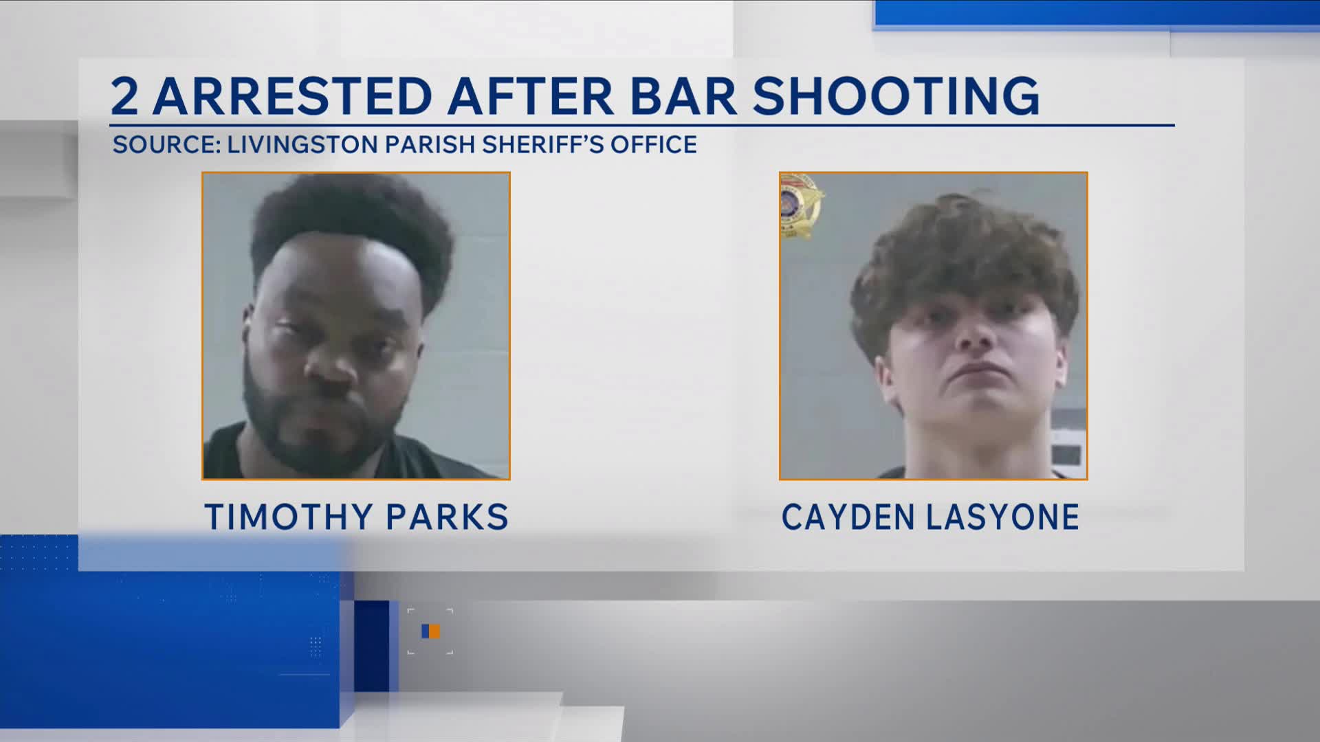 2 charged after shots fired at bar in Denham Springs