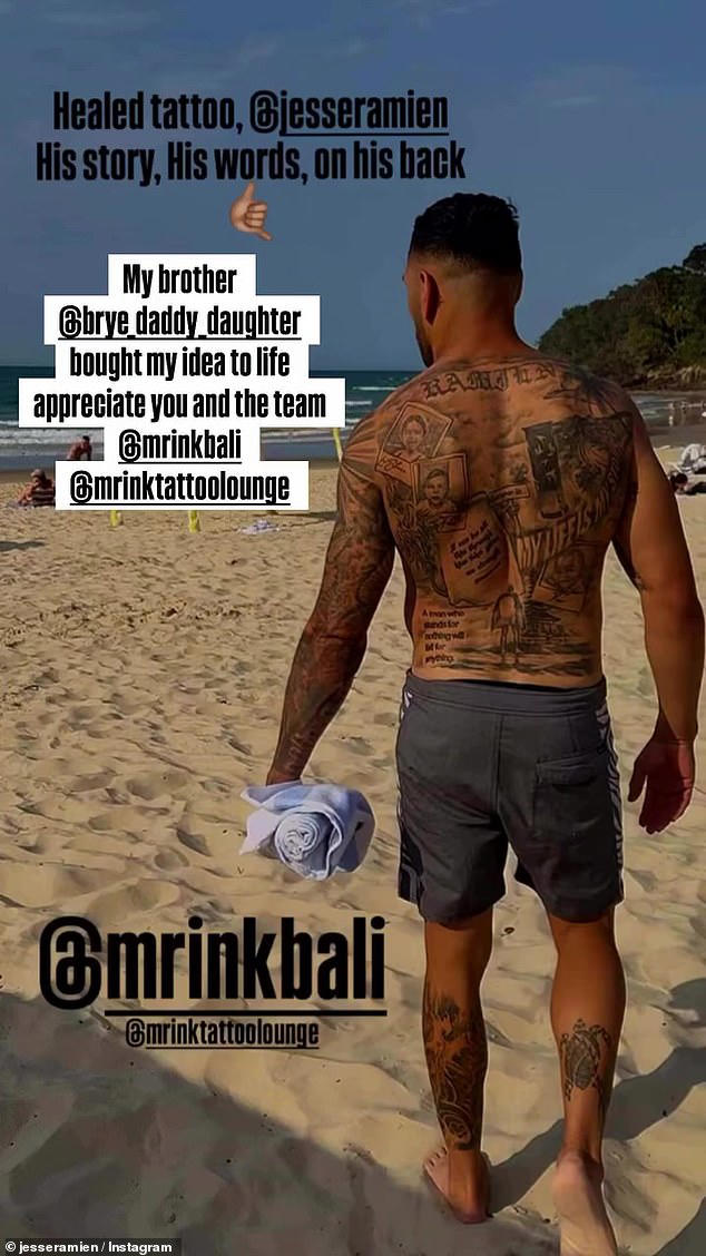 Footy star's incredible tattoos which tell the story of his baby's ...