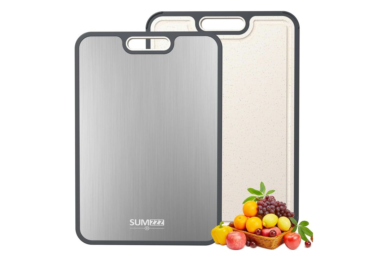Titanium Cutting Board for Kitchen, Cutting Board Double Sided Food Grade, Pure Titanium