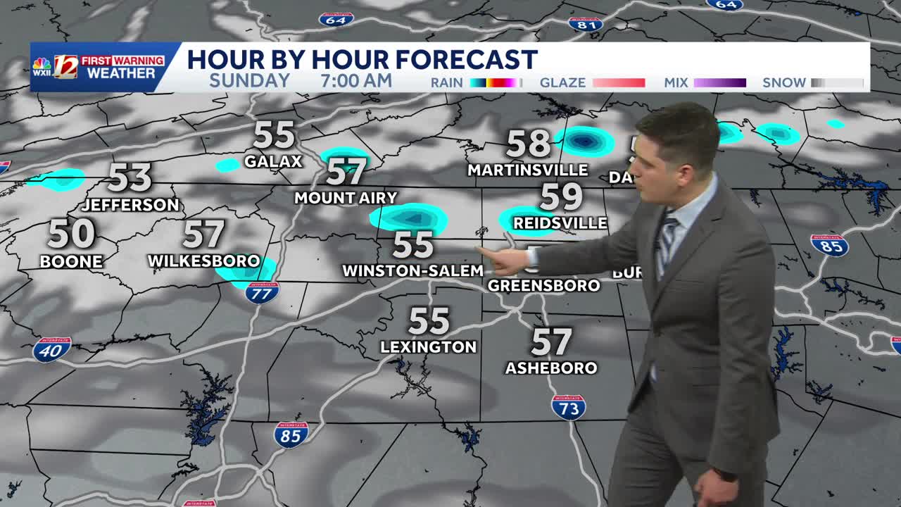 Mild and breezy this weekend, small shower chance in North Carolina ...