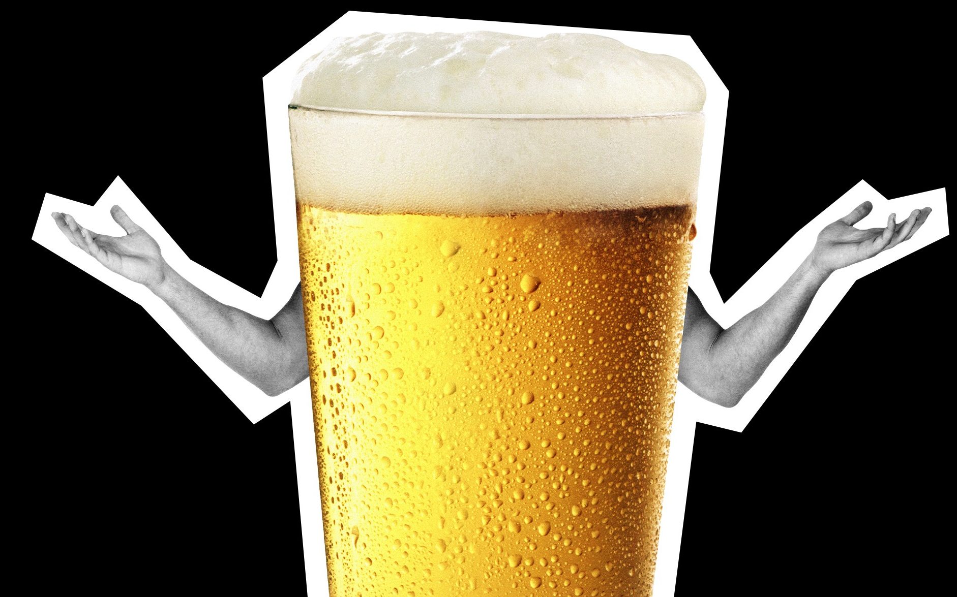 Pint with arms