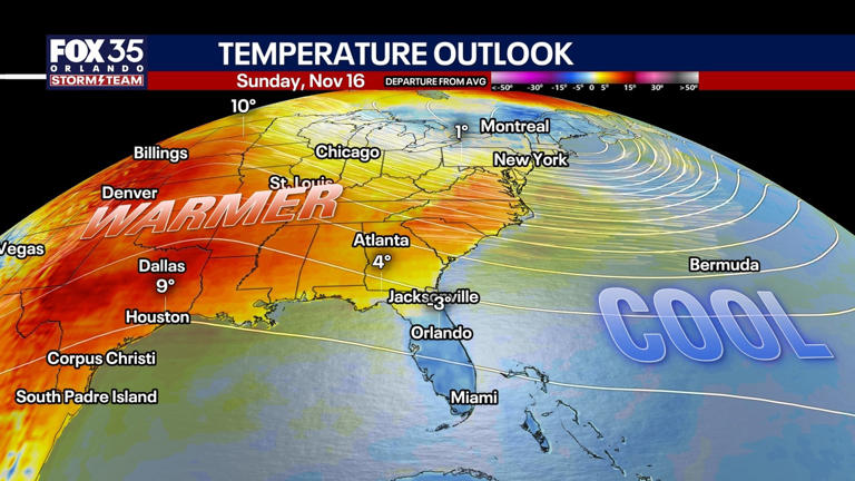 Orlando weather: Sunshine, mild temperatures to kickoff the weekend