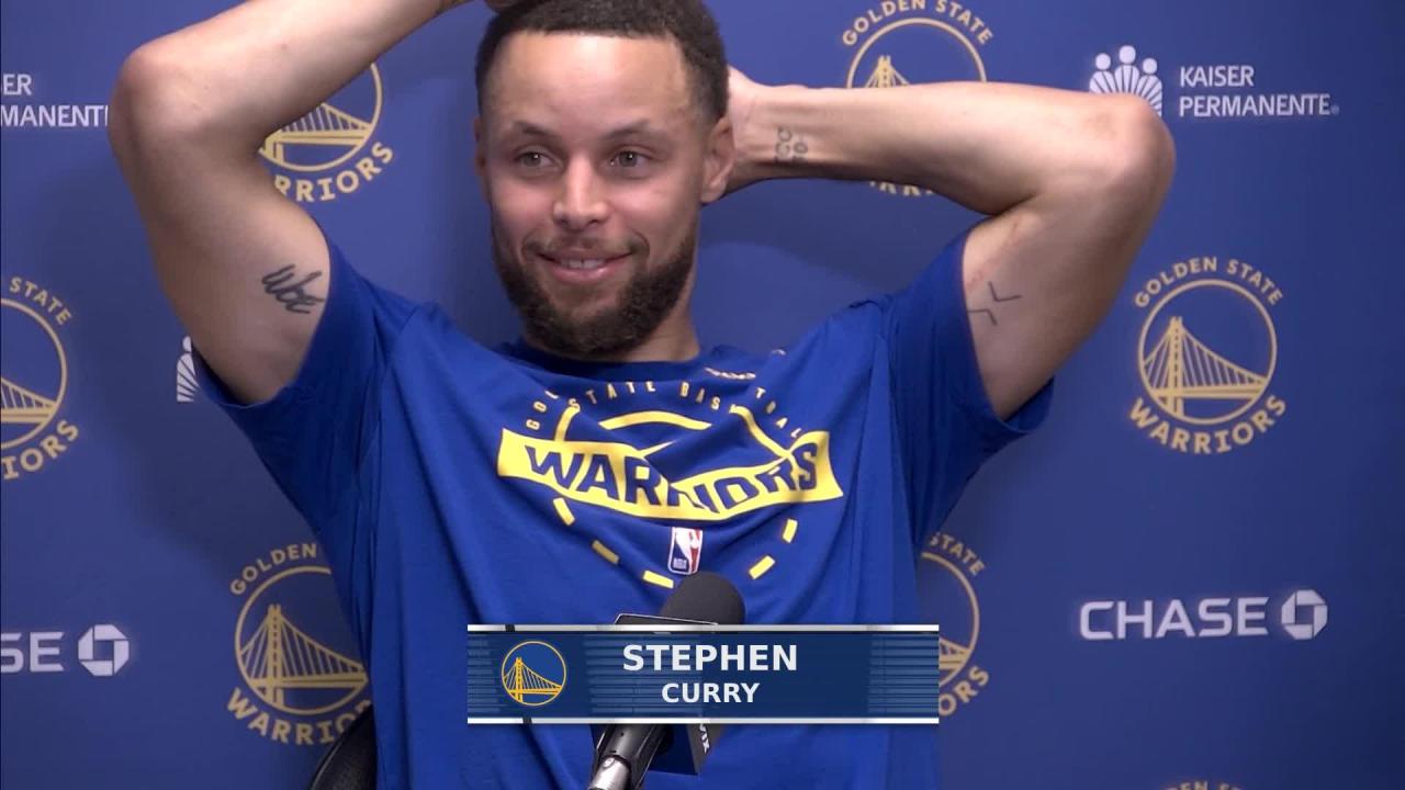 GSW 109, SAS 108: Stephen Curry postgame media availability