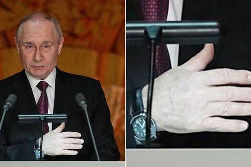 Putin compared to Trump as he makes appearance with swollen hands