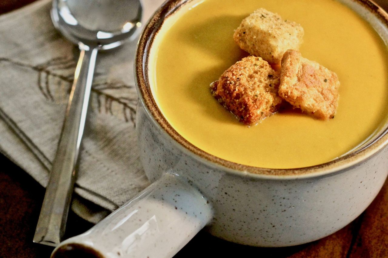 Curried Butternut Squash and Pear Soup