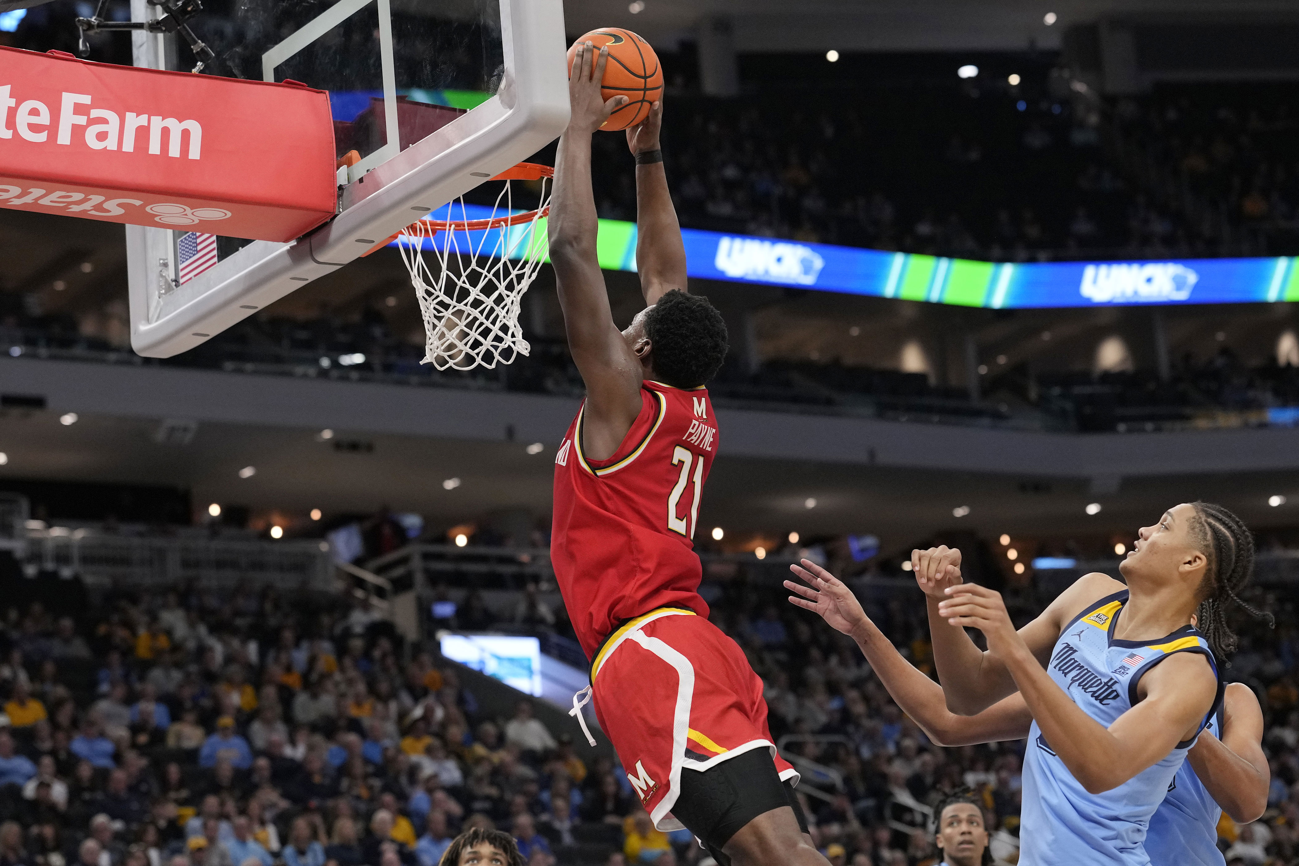 After Pharrel Payne suffers ugly injury Maryland rallies past Marquette