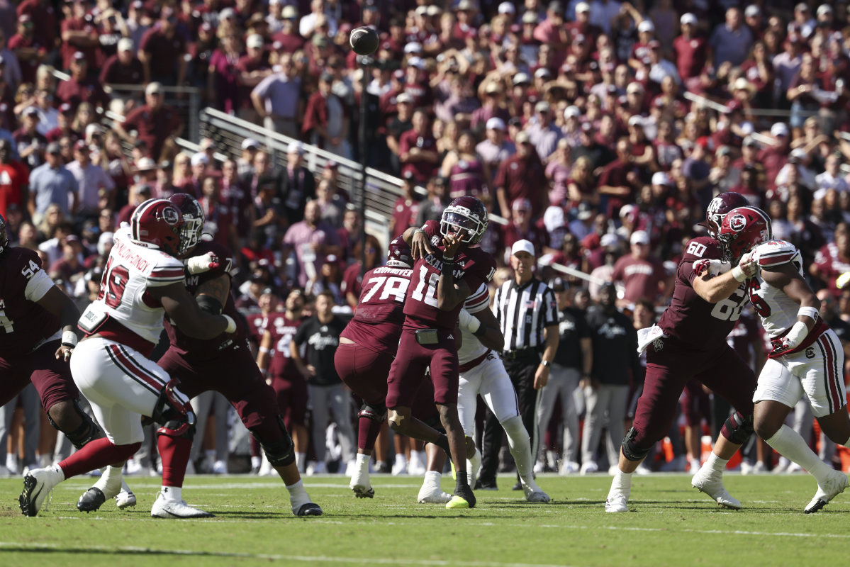 Texas A&M QB Marcel Reed was asked if he'd transfer for $4 million
