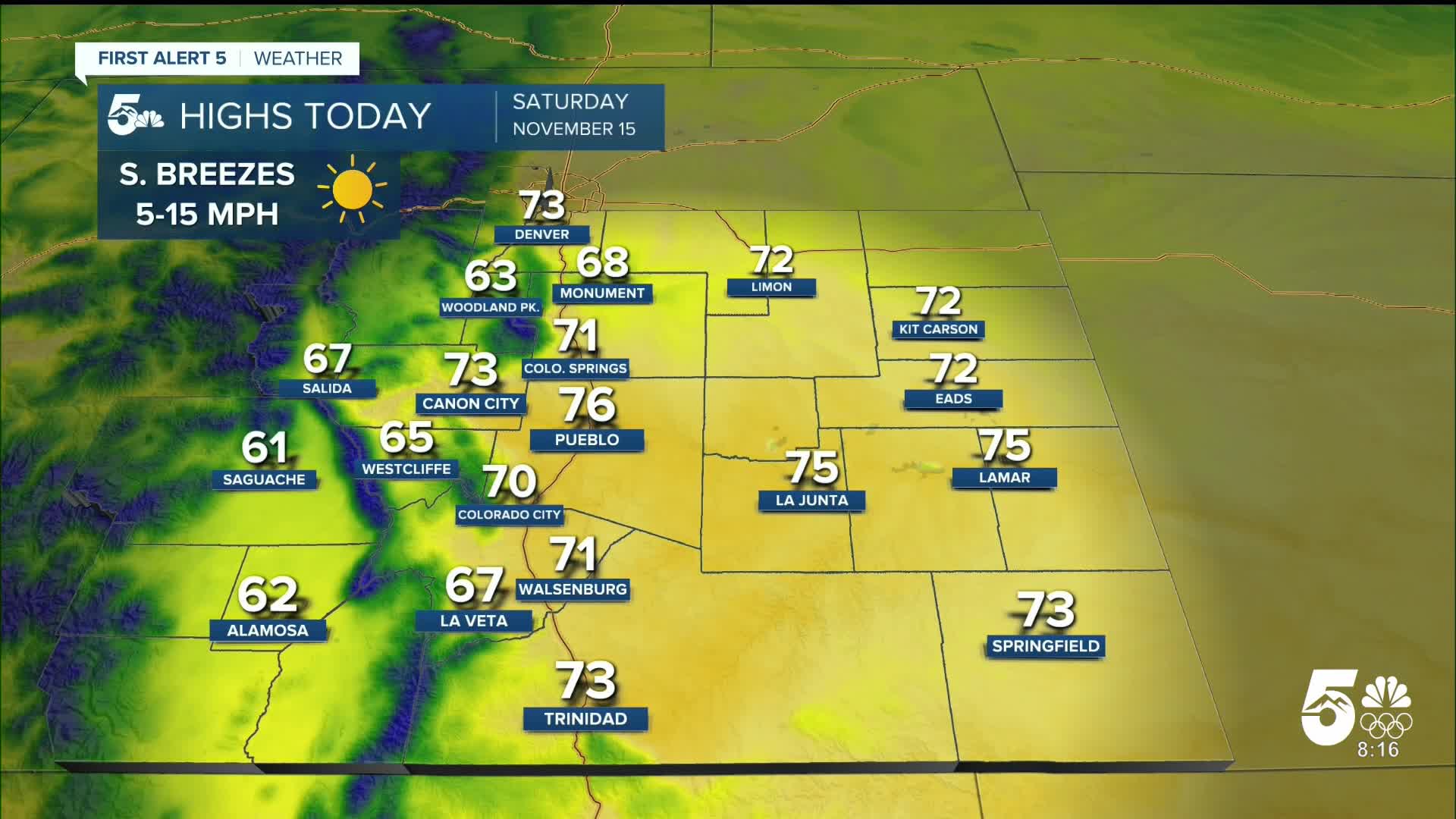 Saturday brings more warmth ahead of unsettled pattern next week