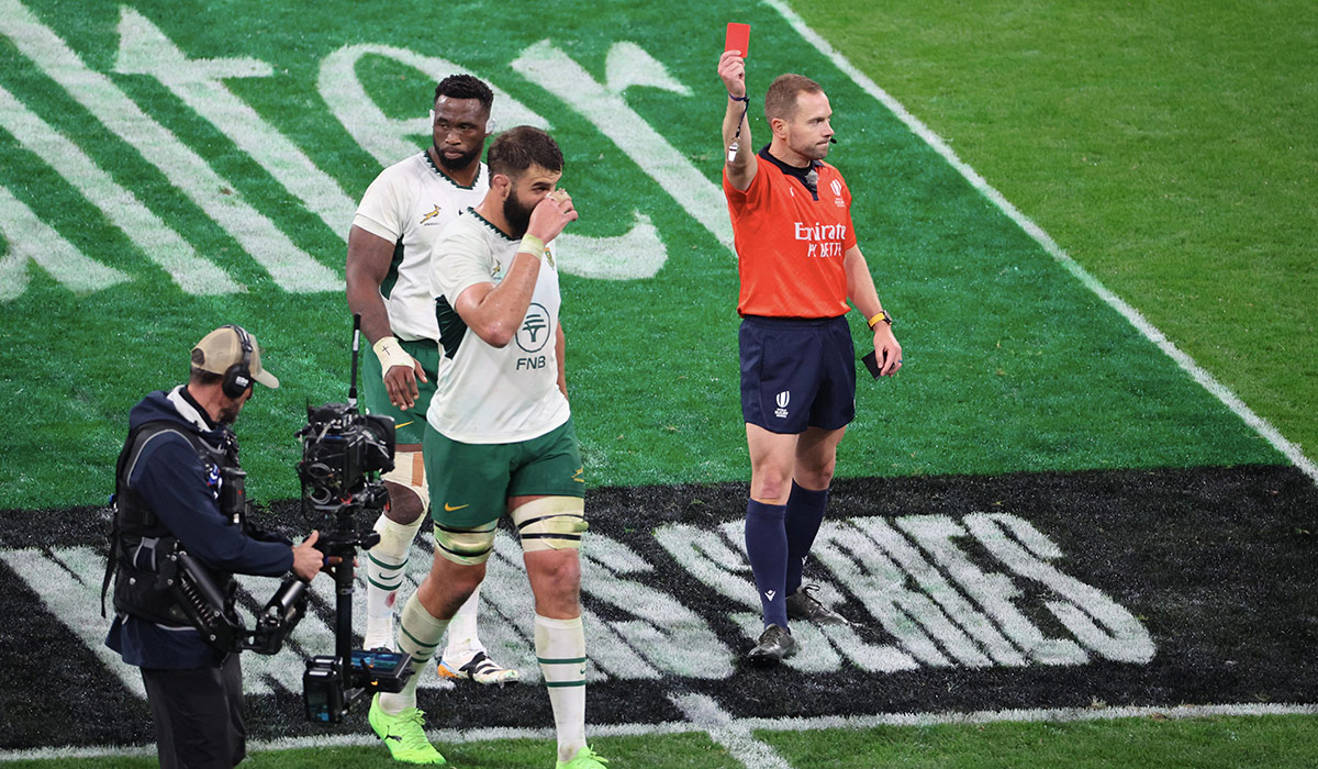 Springboks look set to lose another player for Ireland test after red card