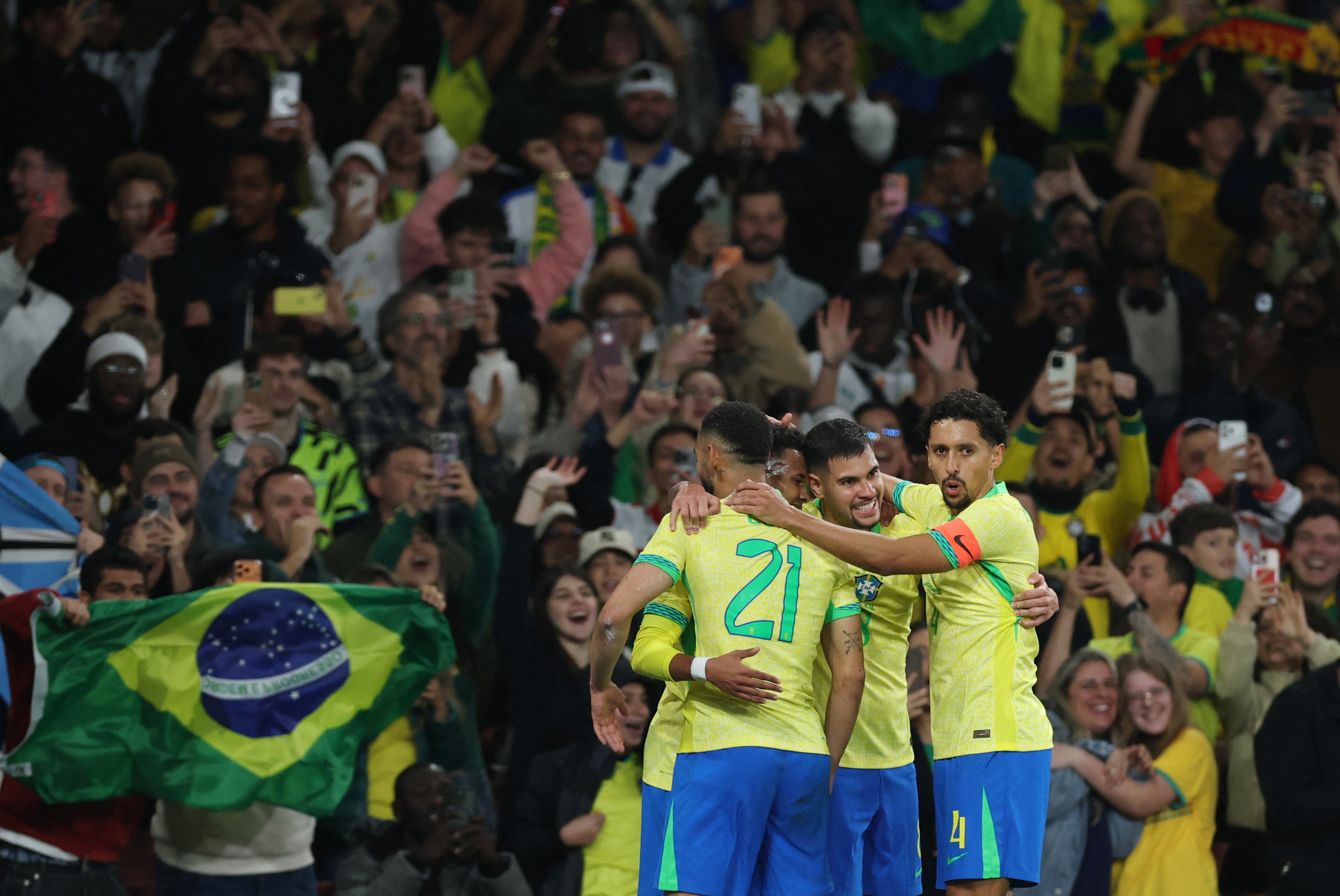 Arsenal blow as Gabriel injured in Brazil friendly win at the Emirates