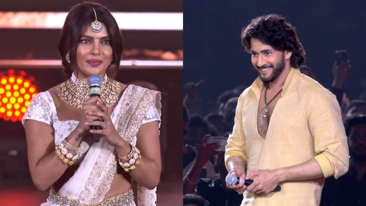 Priyanka Chopra calls Mahesh Babu 'Legendary' at 'Varanasi' launch, Says his family made Hyderabad feel like home