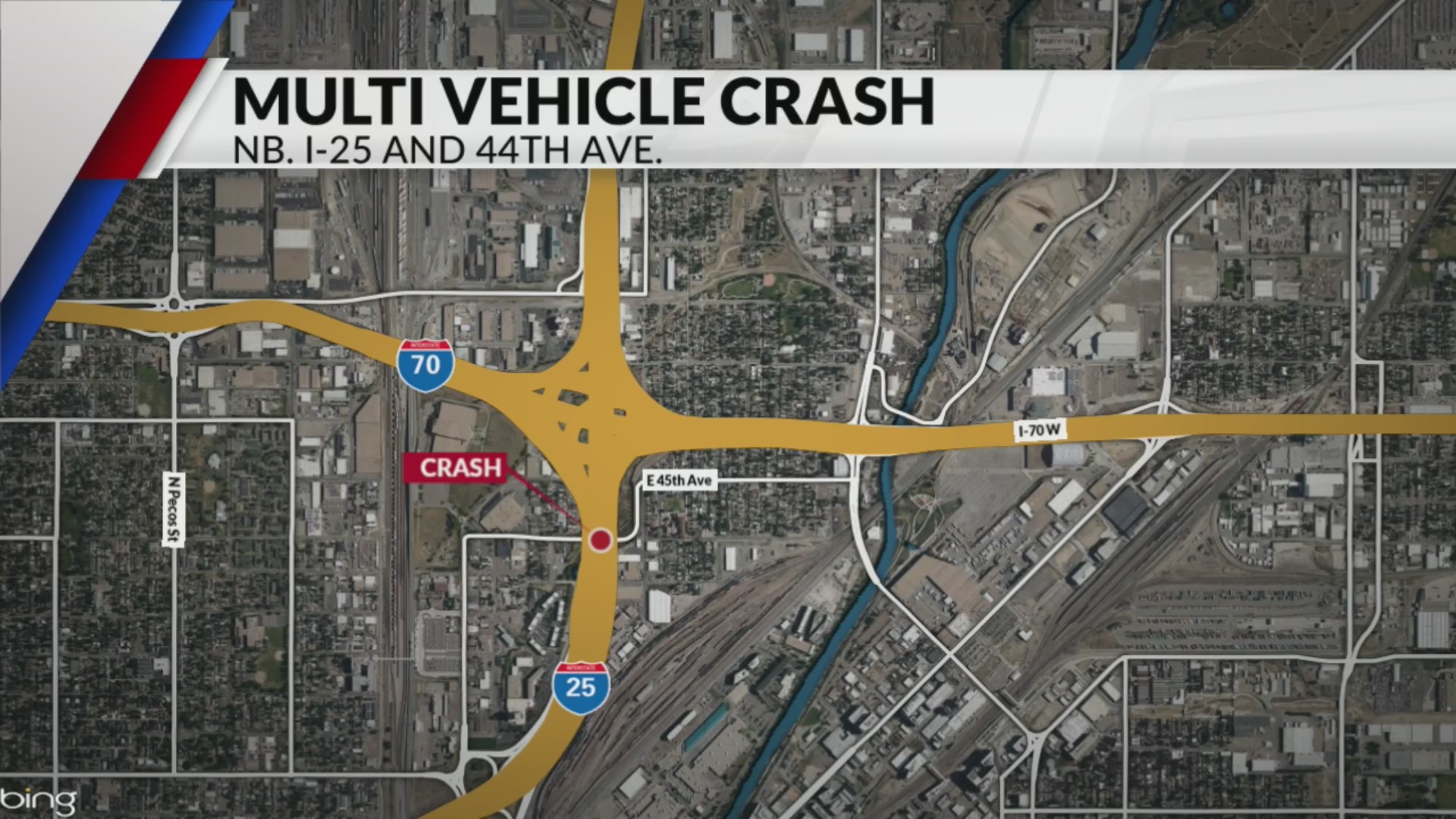 1 dead in multi-vehicle crash on I-25 north near I-70