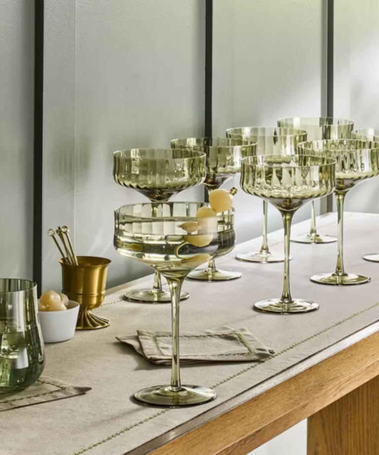 Joanna Gaines Shows How to Style Colored Glassware for Christmas