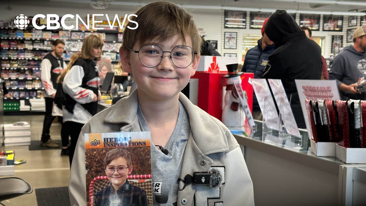 Edmonton boy gets his own hockey card