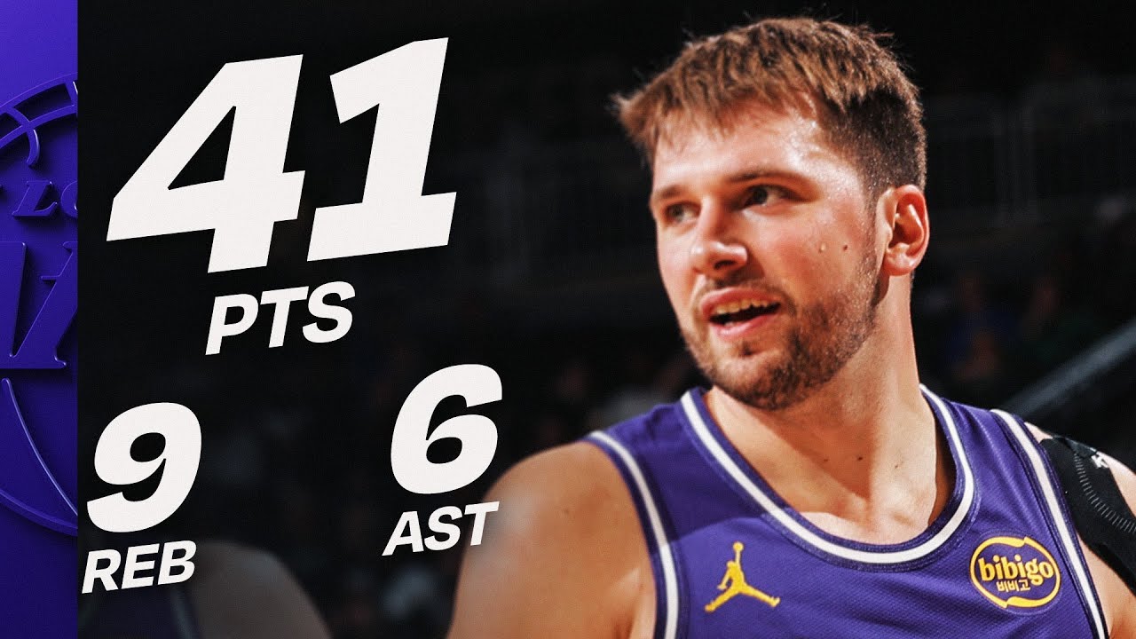 Luka Doncic frappe encore fort, 41 points et les Lakers écrasent les Bucks
