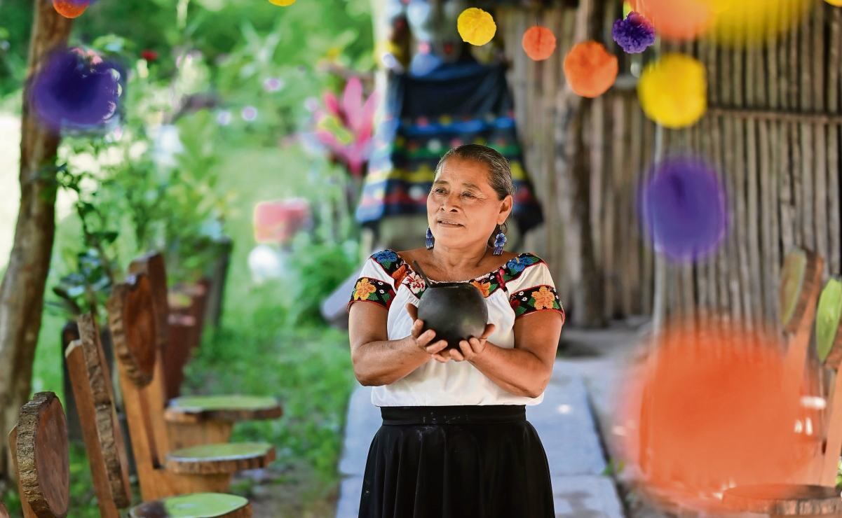 Doña Conchita es cocinera tradicional y considera que el pozol es muy valorado por su poder nutritivo e hidratante. Foto: Luma López / EL UNIVERSAL