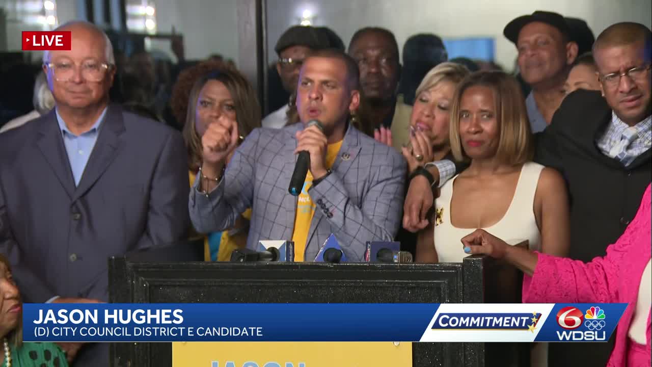 Jason Hughes declares victory in New Orleans City Council District E race