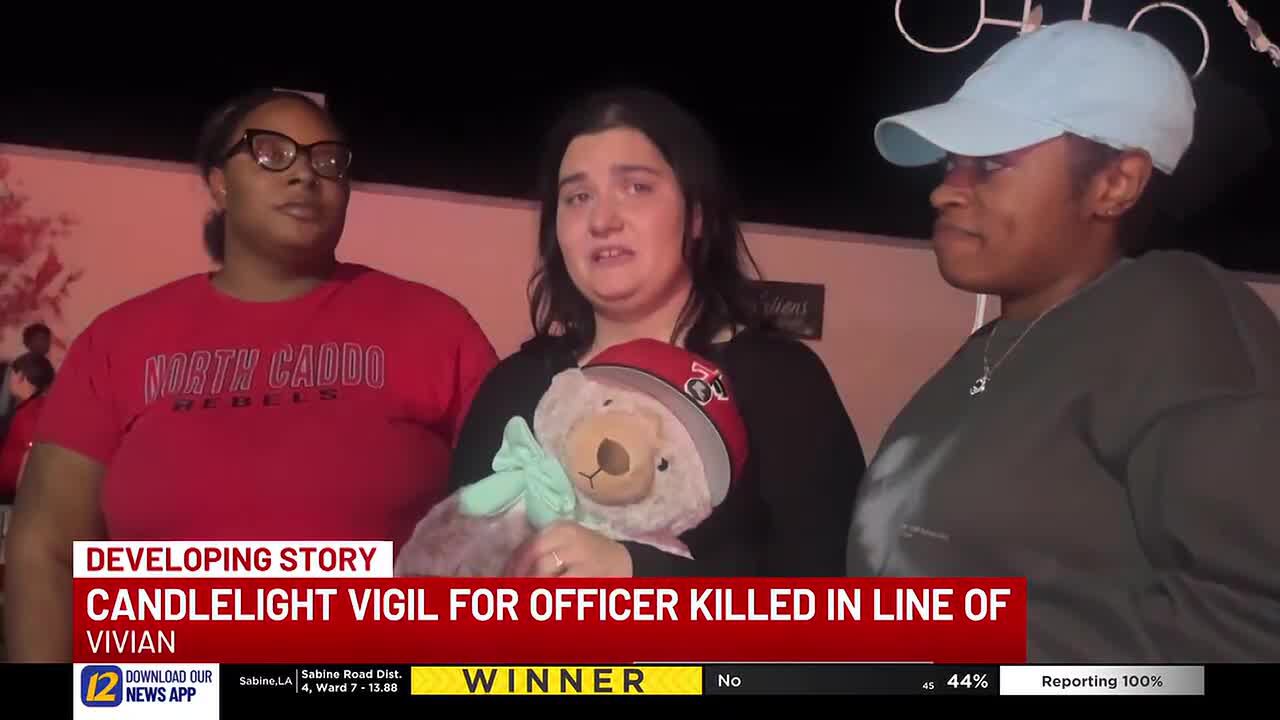 Candlelight vigils to be held for Vivian officer killed in shooting