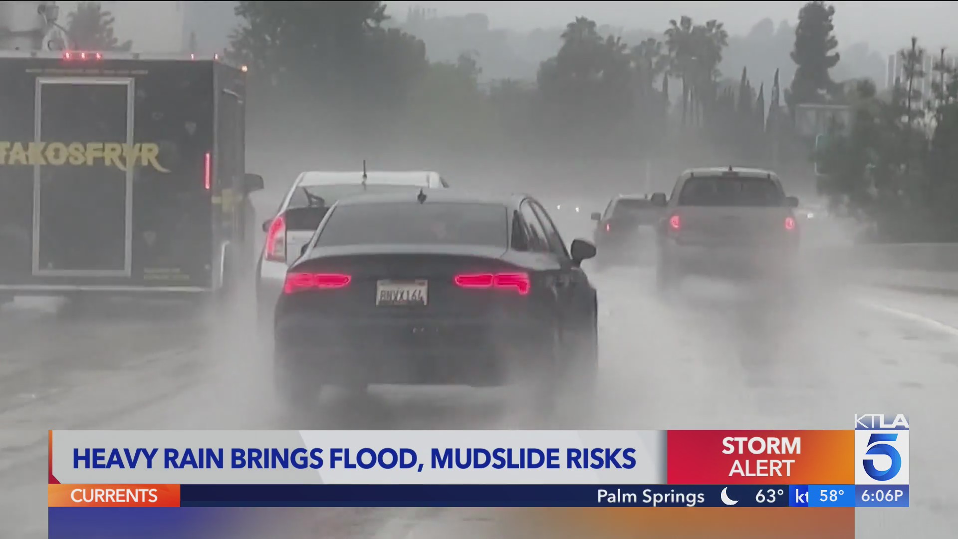 Heavy rain hits Southern California - Saturday at 6 p.m. KTLA Team Coverage