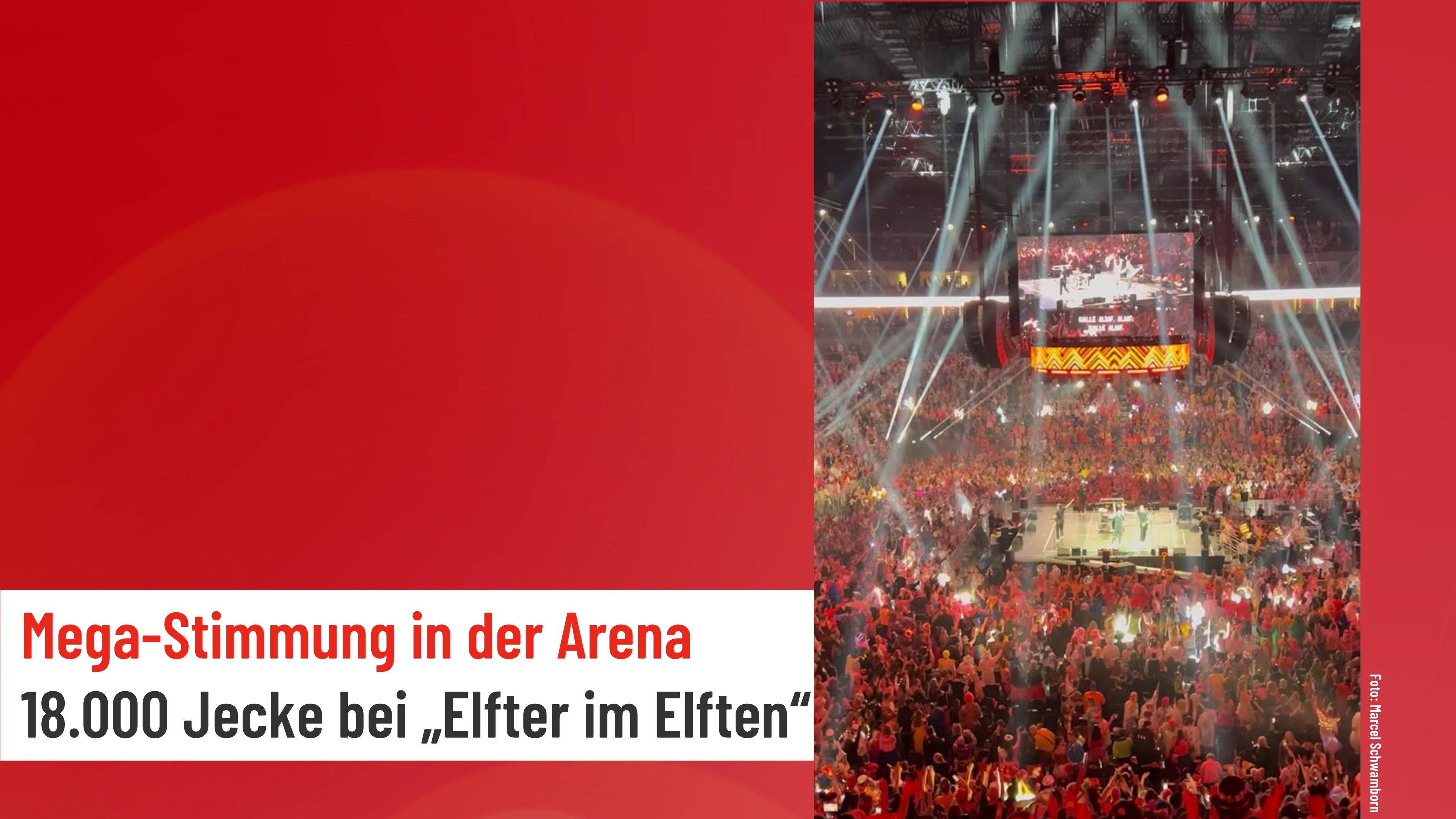 Kracher-Abend in der Lanxess-Arena: 18.000 Jecke bei „Elfter im Elften
