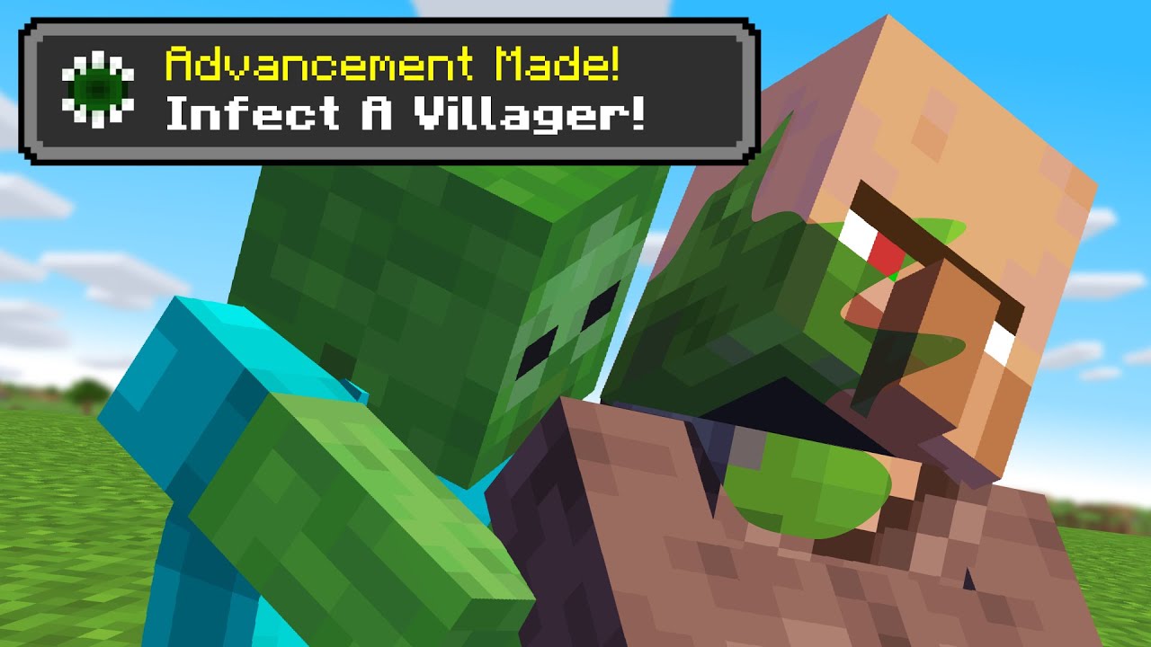 Minecraft mobs if they had advancements
