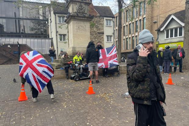 Police presence in Oxford city centre due to protesters