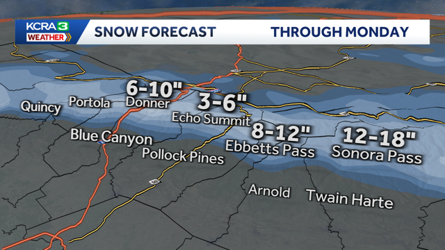 Northern California rain and snow forecast: Tracking 2 systems Saturday ...