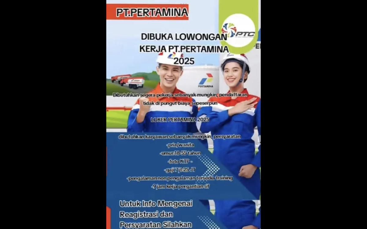 Pengumuman Lowongan Kerja Pertamina November 2025 via Facebook
