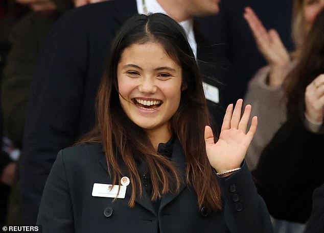 Emma Raducanu and Simone Ashley look scrummy as they cheer on England's ...