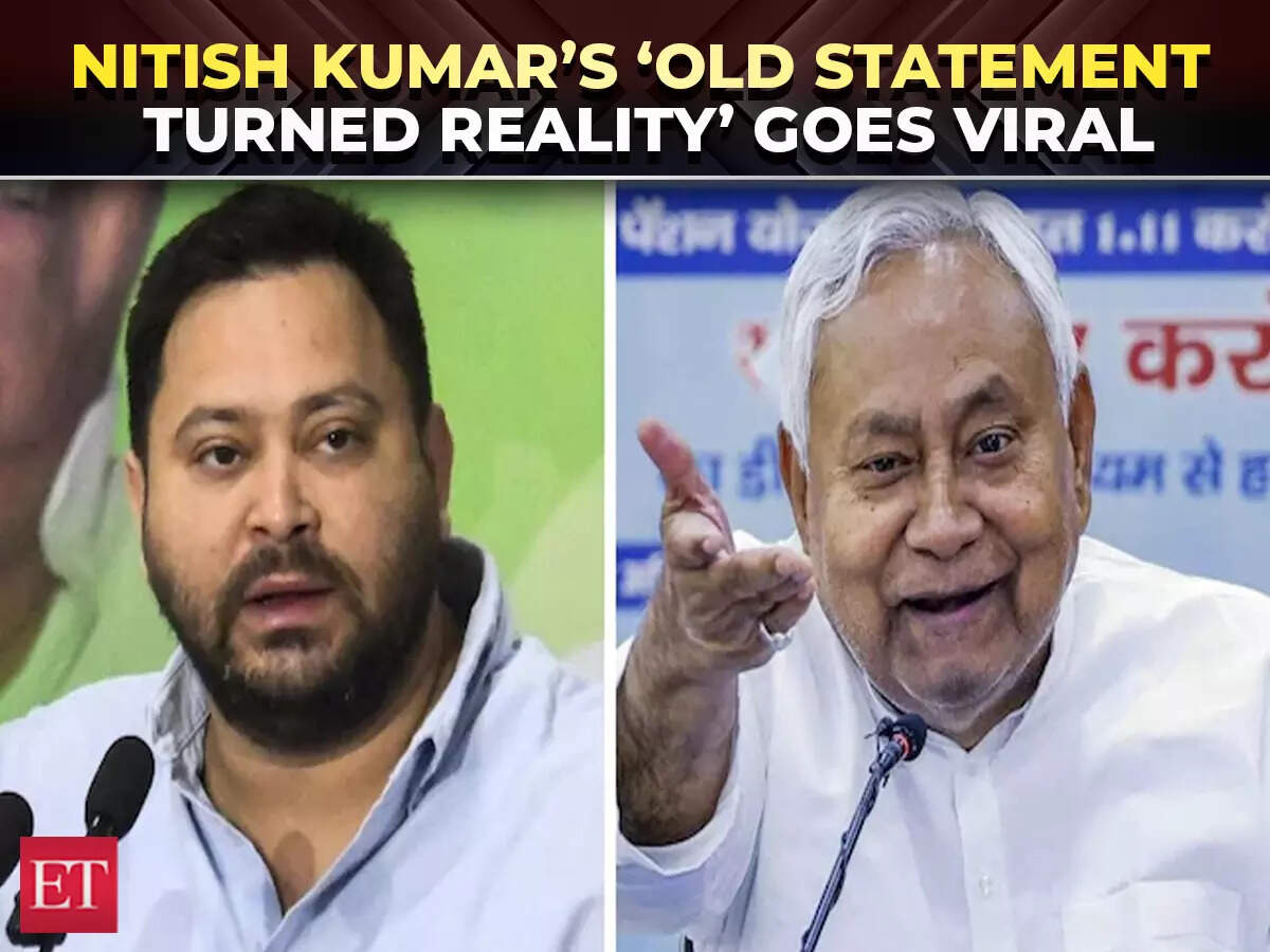 Nitish Kumar’s ‘old statement turned reality’ goes viral after RJD’s ...