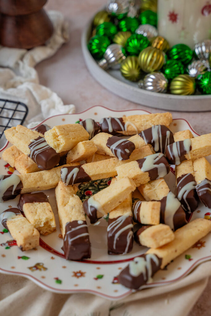 Glutenfreie Shortbread Stangen – Orangen-Keksstangen ohne Ei