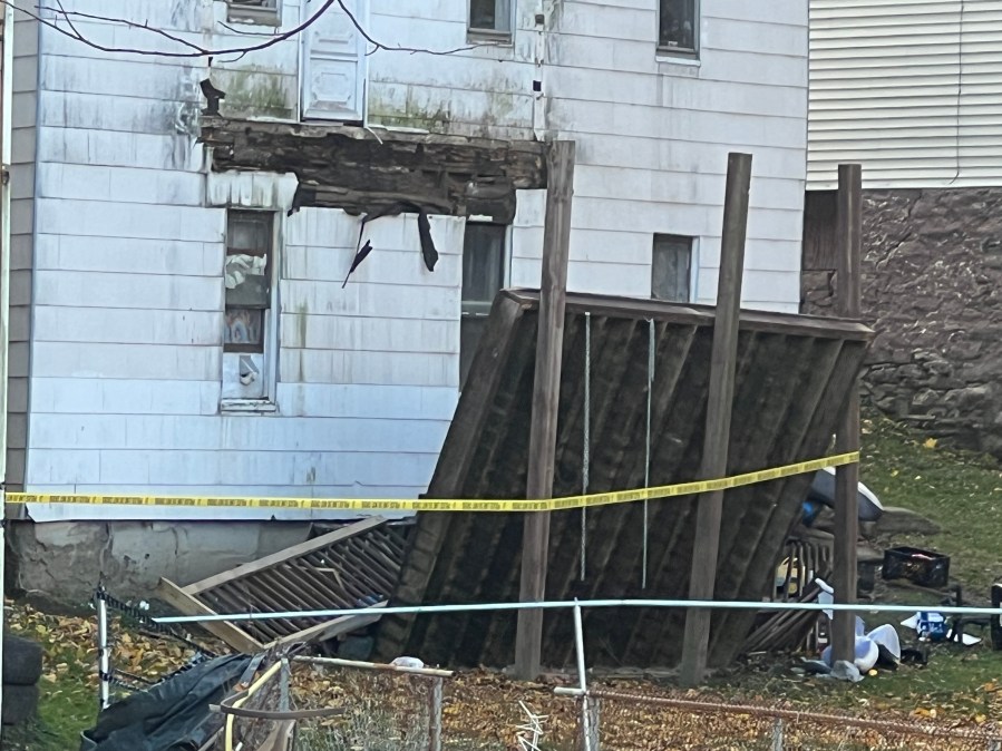 Porch collapse sends several to the hospital