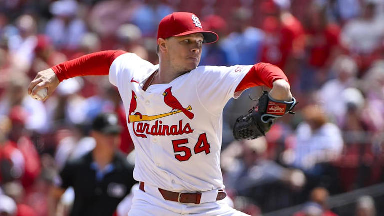 St. Louis Cardinals starting pitcher Sonny Gray (54) pitches against the Athletics during the first inning at Busch Stadium. | Jeff Curry-Imagn Images