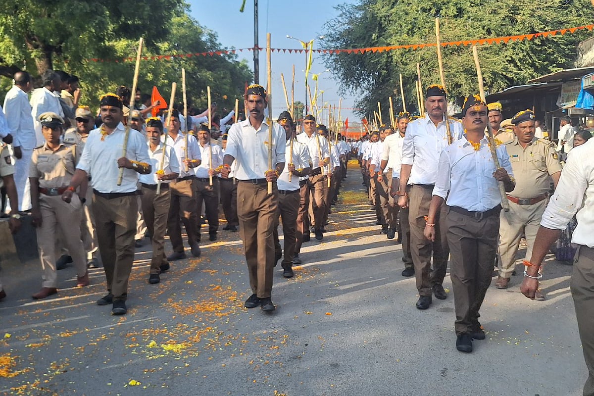 Priyank targets ‘Vichar Parivaar’ during RSS march in his constituency ...