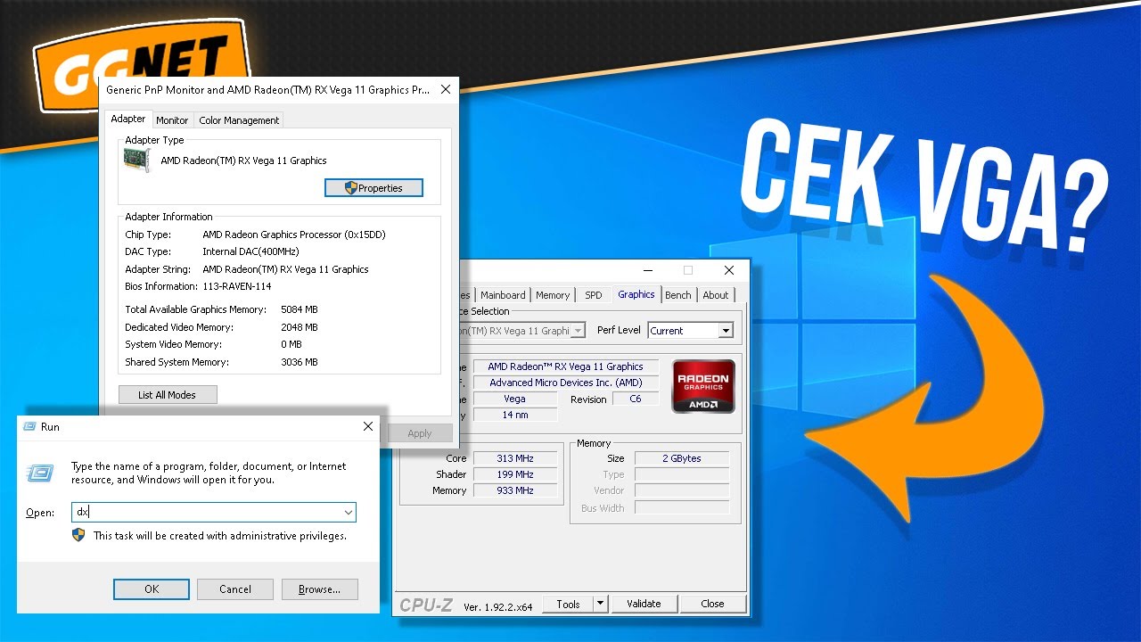 3 Cara Mengetahui Ukuran Kapasitas VGA Komputer di All Windows