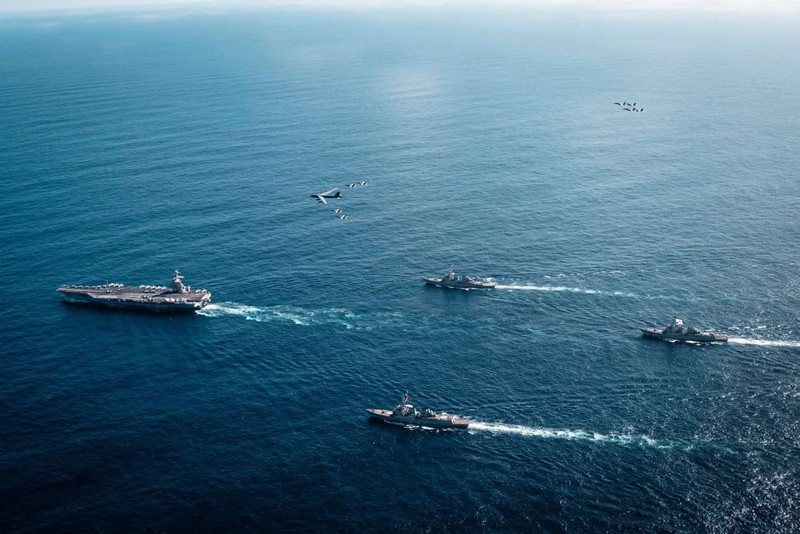 Nhóm tác chiến tàu sân bay Mỹ sẵn sàng cho các hoạt động quân sự ở Caribe