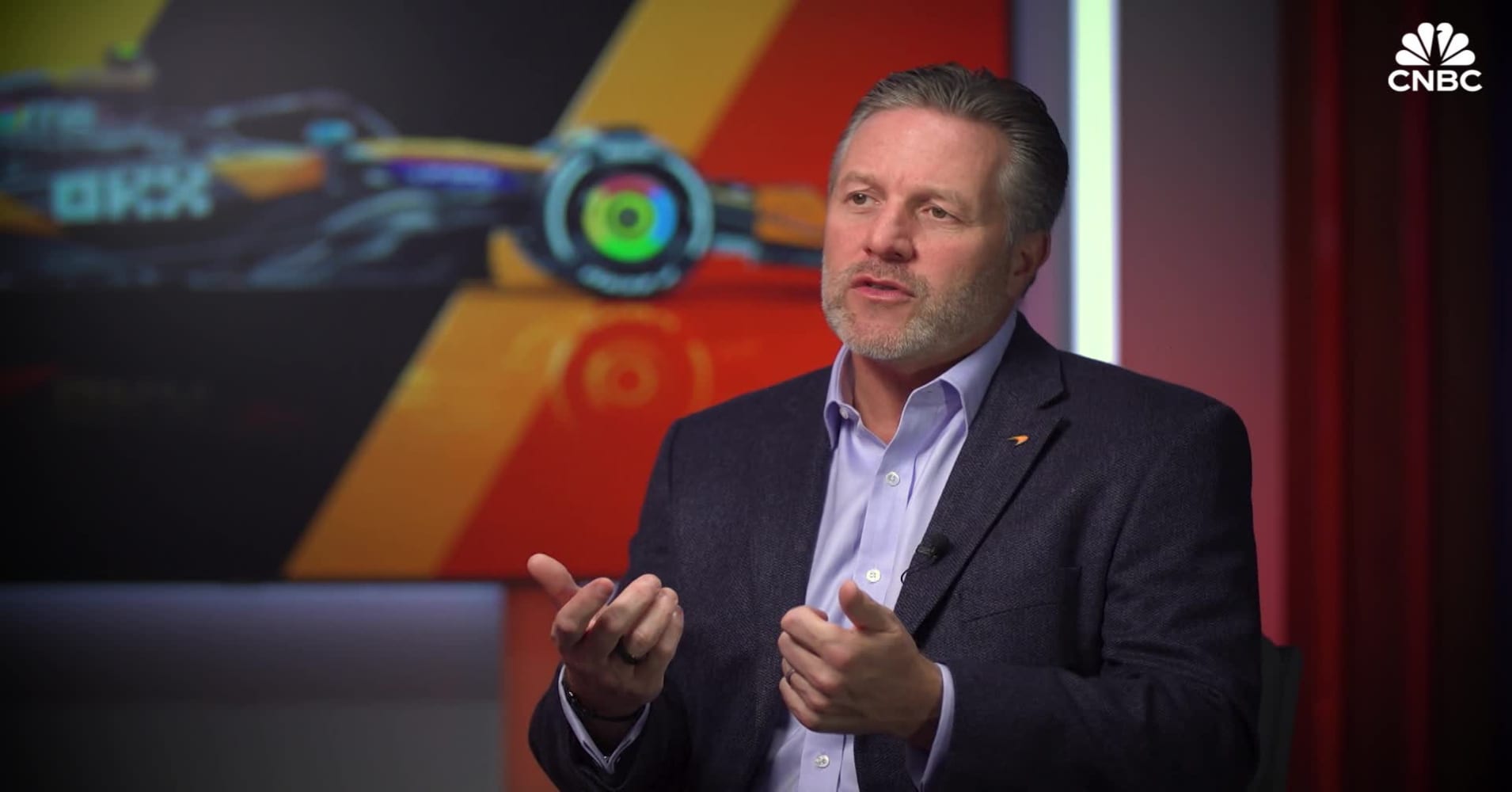 Watch the full interview with McLaren Racing CEO Zak Brown on steering ...