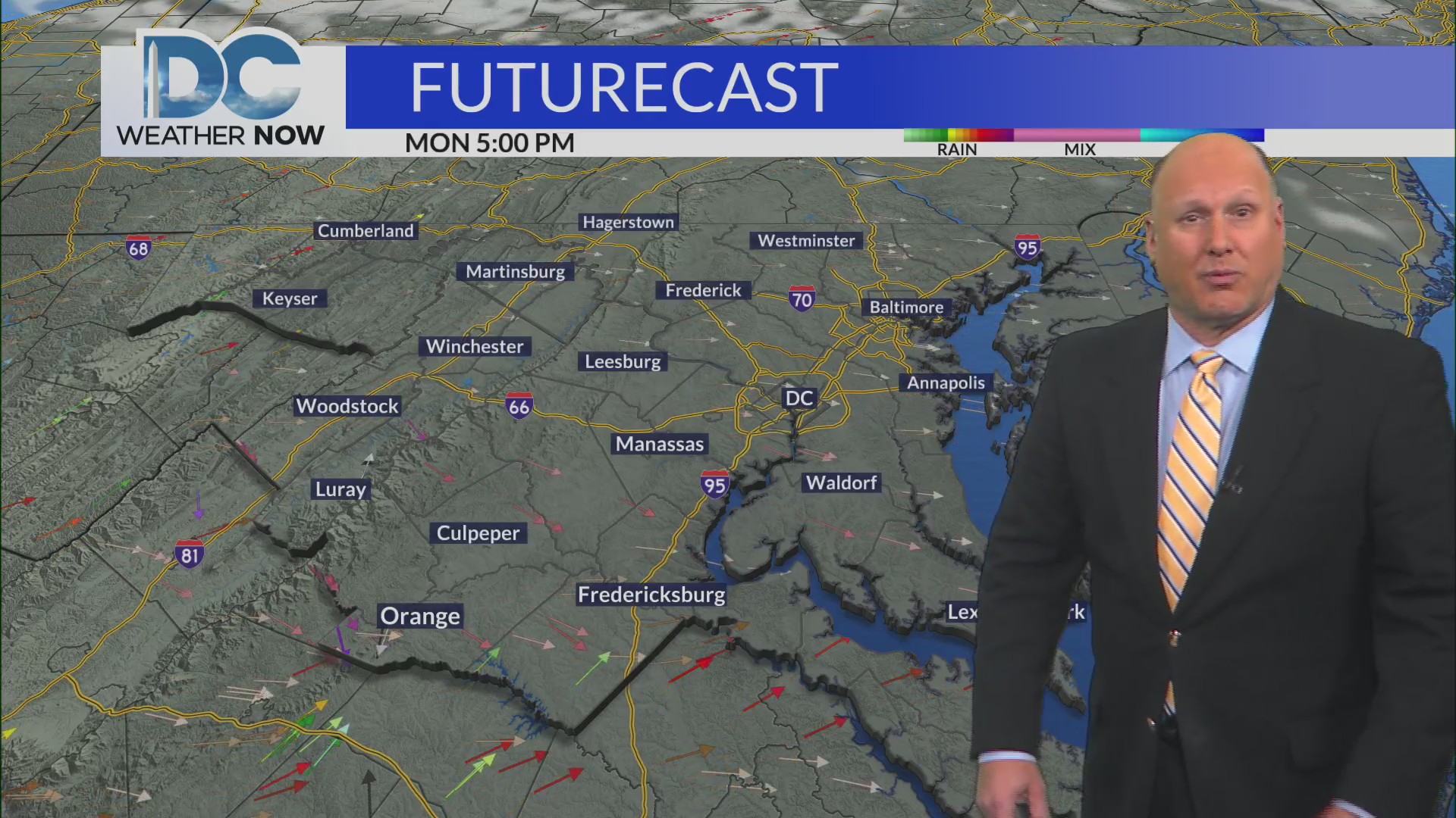 Cold and breezy Monday ahead