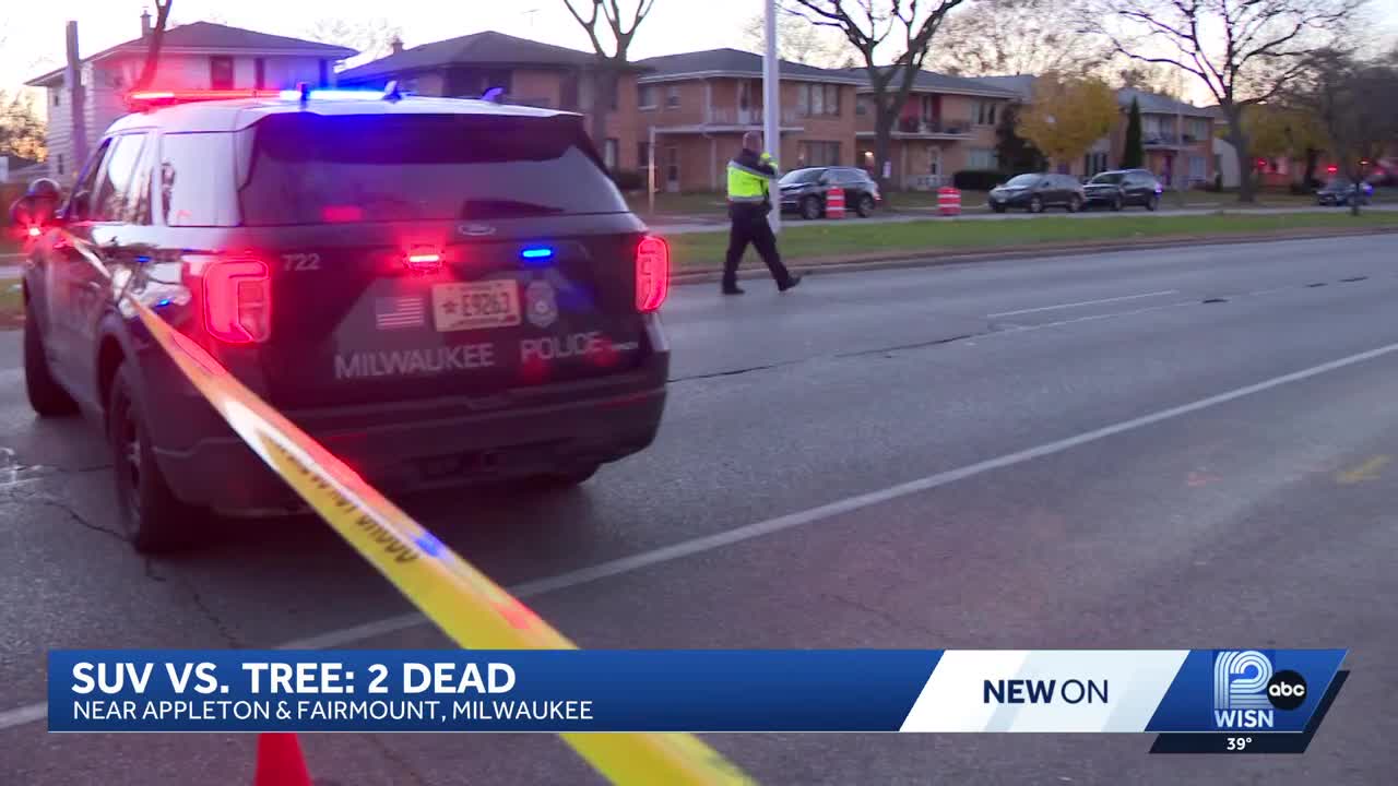 SUV crashes into tree in Milwaukee, 2 adults dead
