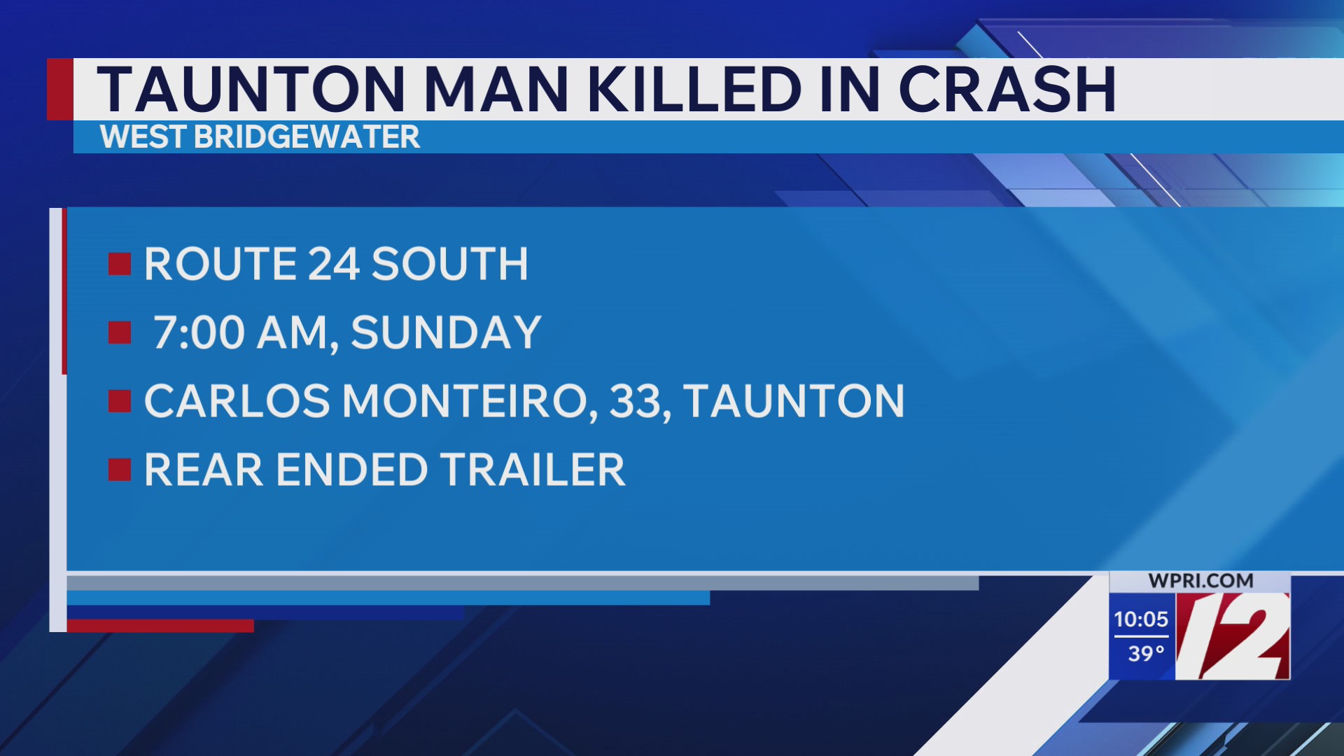 Taunton man killed in West Bridgewater crash