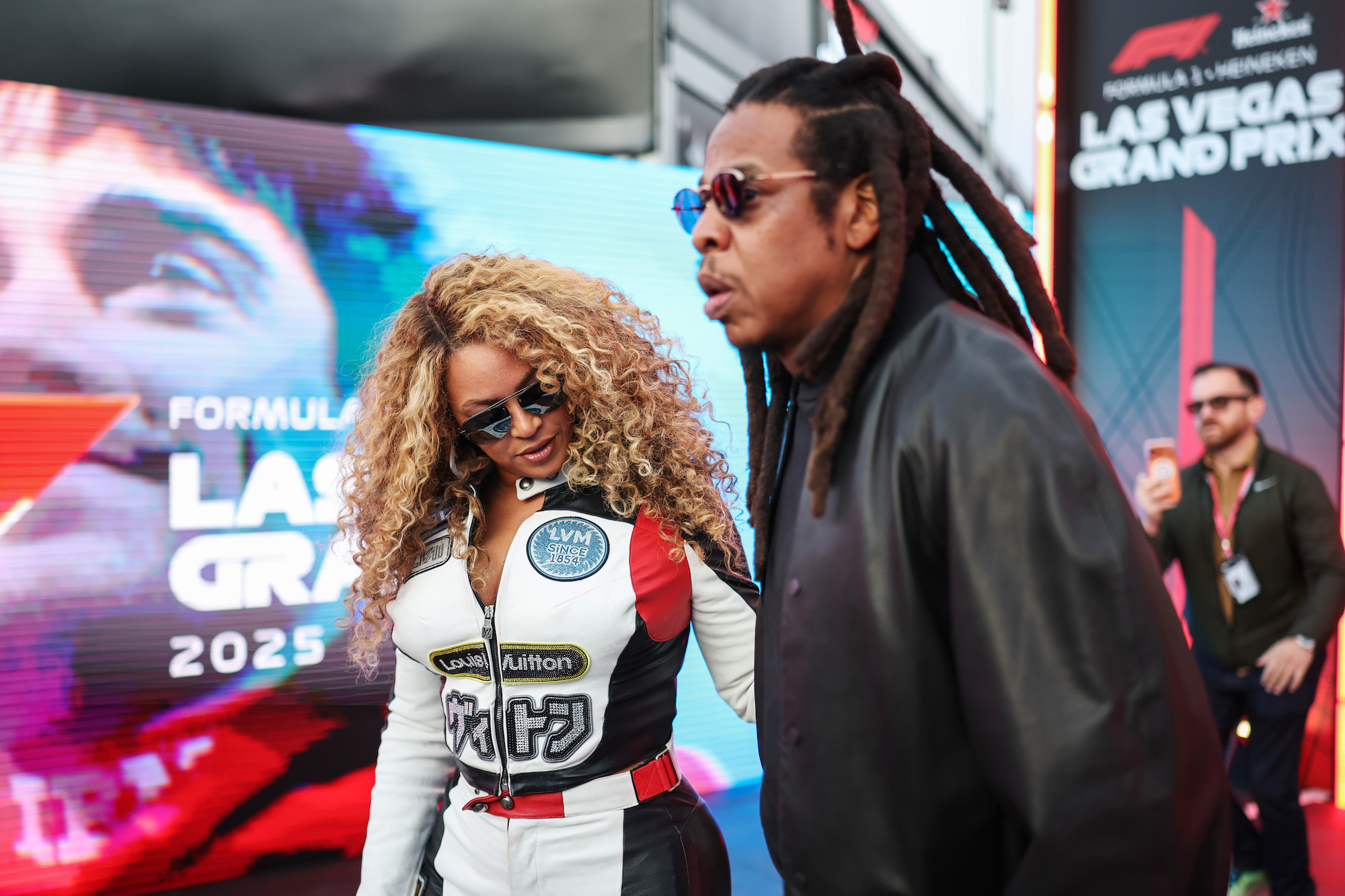 Beyonce Sizzles in Custom Racing Jumpsuit at F1 Grand Prix With Jay-Z