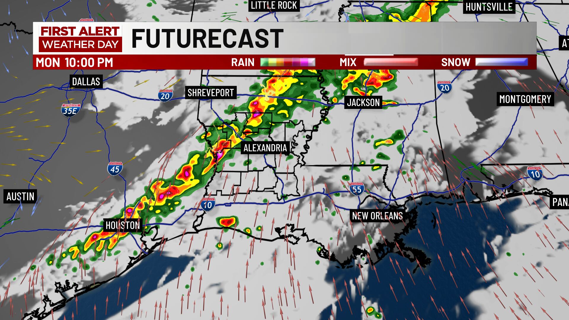 FIRST ALERT WEATHER DAY declared for Monday (Nov. 24)