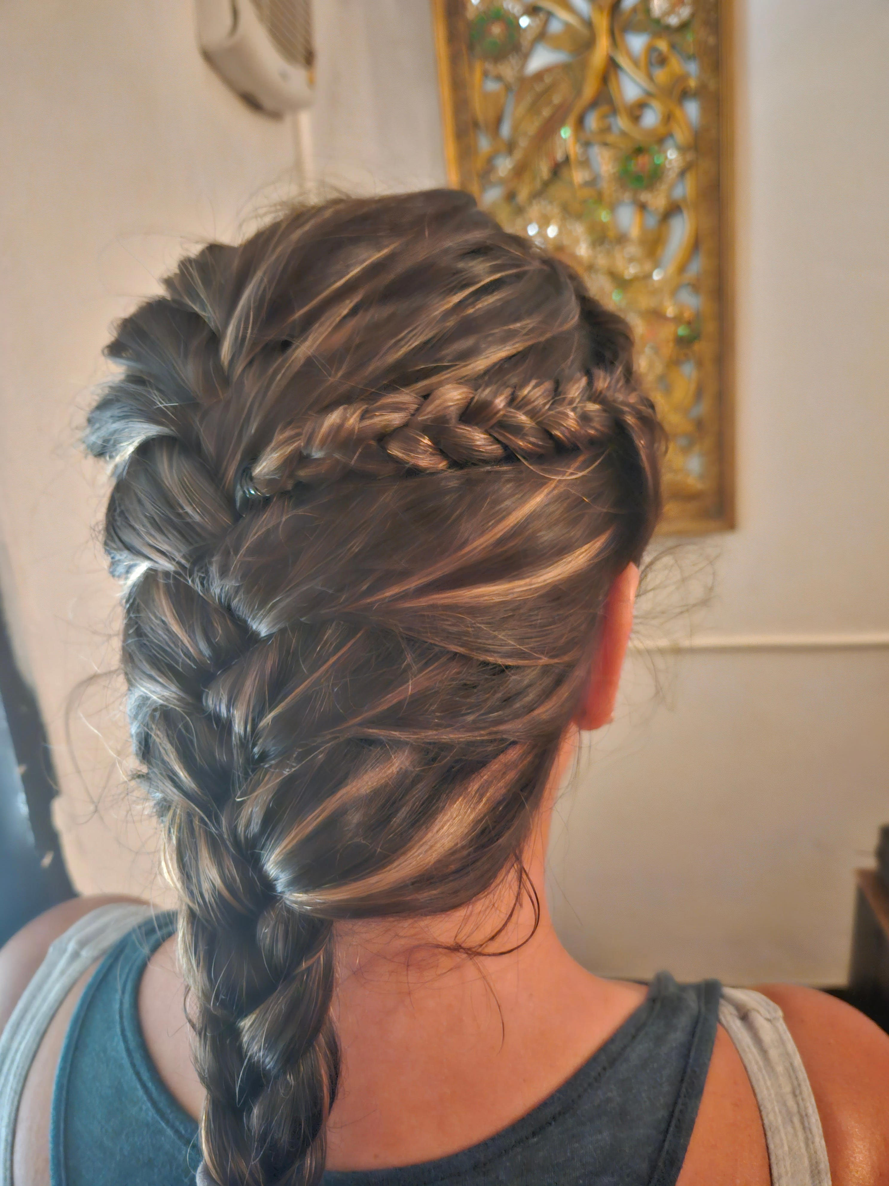 Hair braided by a former prisoner in Chiang Mai. Thailand.