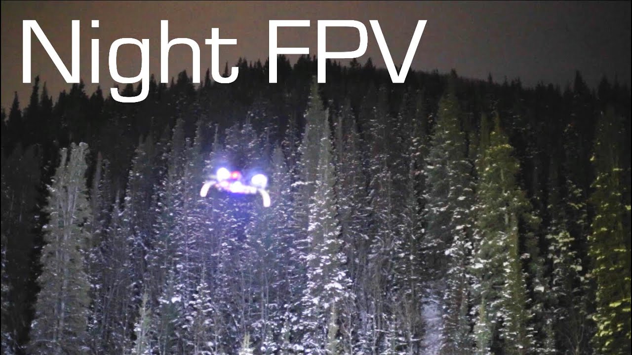 FPV Drone Illuminates the Night with 100W LED Bar