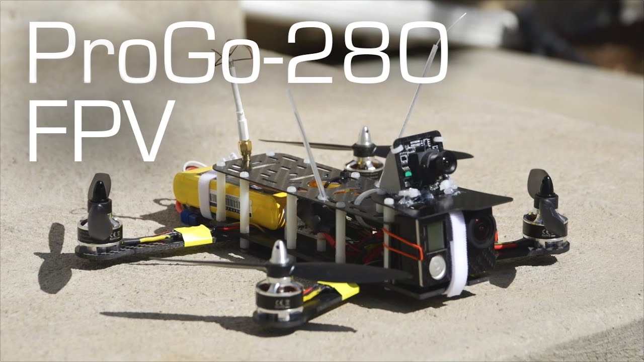 FPV Racing Drone Action: Mini Drone at High Speeds