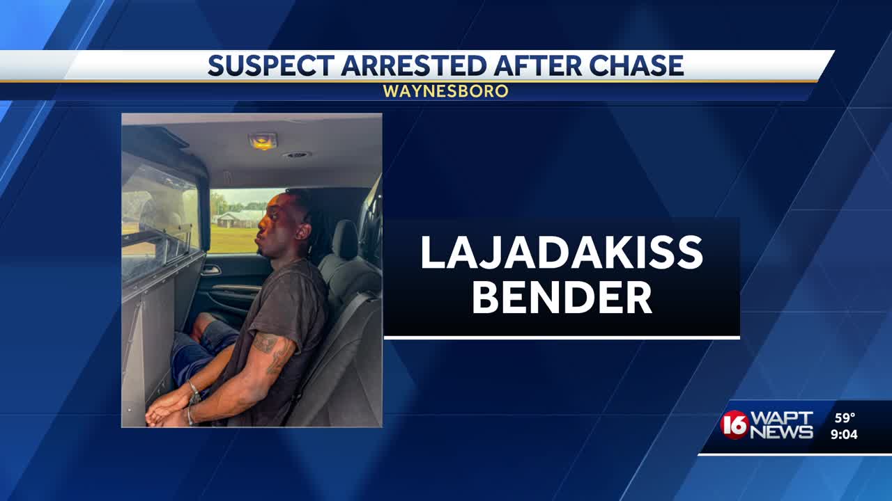 Suspect arrested after chase in Waynesboro
