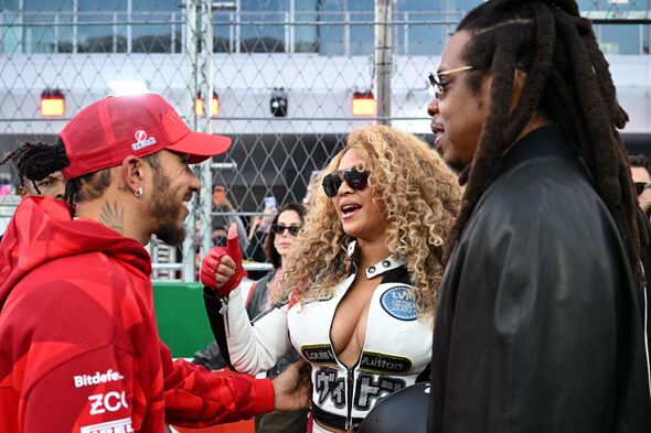 Lip reader works out what Beyonce said to Lewis Hamilton after sharing ride in Las Vegas