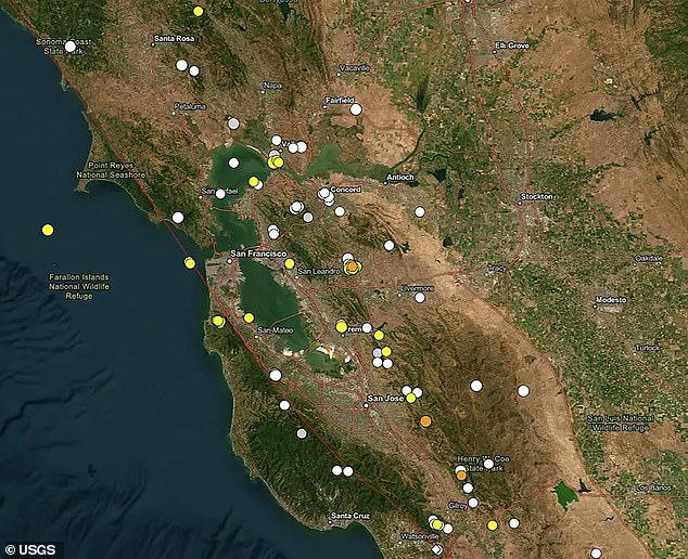 Mysterious burst of 90 earthquakes jolts California's Bay Area